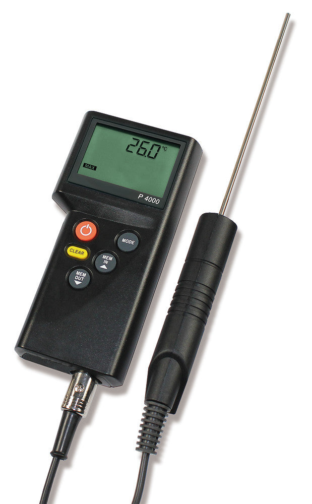 Compact thermometer P4000, measuring range -200 to + 850 °C, 1 unit(s) - Luminix Health