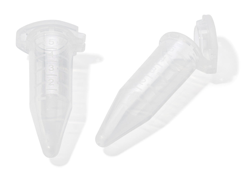 Safety reaction tubes 5 ml, sterile, made of PP,pack. individually,colourless - Luminix Health