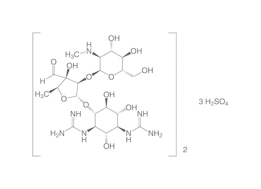 Streptomycin sulphate, >720 I.U./mg, for biochemistry, 10 g, glass - Luminix Health