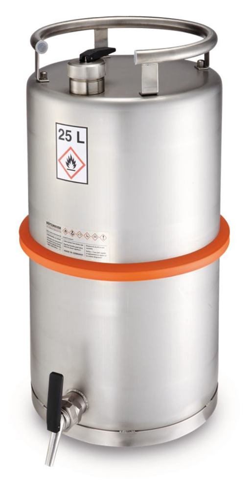 Safety barrel, with tap, 25 l, 1 unit(s) - Luminix Health
