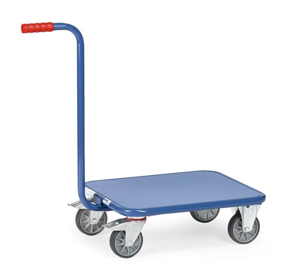 Platform trolley with handle, steel, Platform, steel (powder-coated), 1 unit(s) - Luminix Health