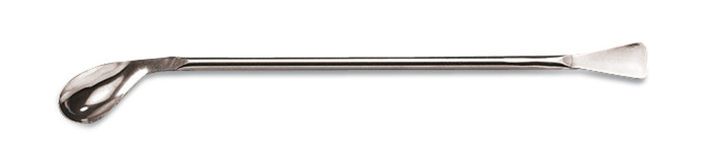 Rotilabo®-multi-purpose spoon, L 210 mm, stainless steel 18/10, Ø 5 mm, 15x35 mm - Luminix Health