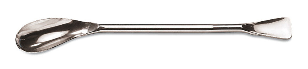 Rotilabo®-multi-purpose spoon, L 300 mm, stainless steel 18/10, Ø 8 mm, 28x65 mm - Luminix Health