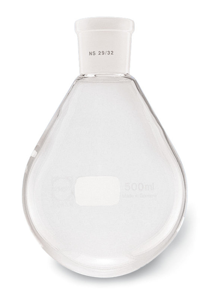 Evaporating flask, DURAN®, pear-shaped, with standard ground joint 29/32, 500 ml - Luminix Health