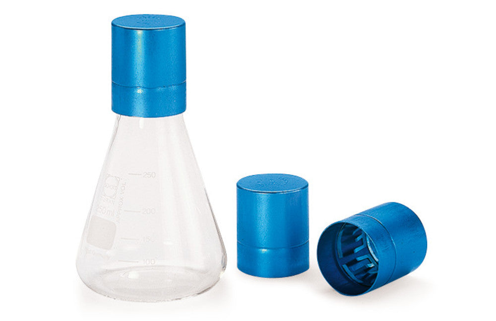 Erlenmeyer-CAP-caps, for glasses Ø 37/39, blue - Luminix Health