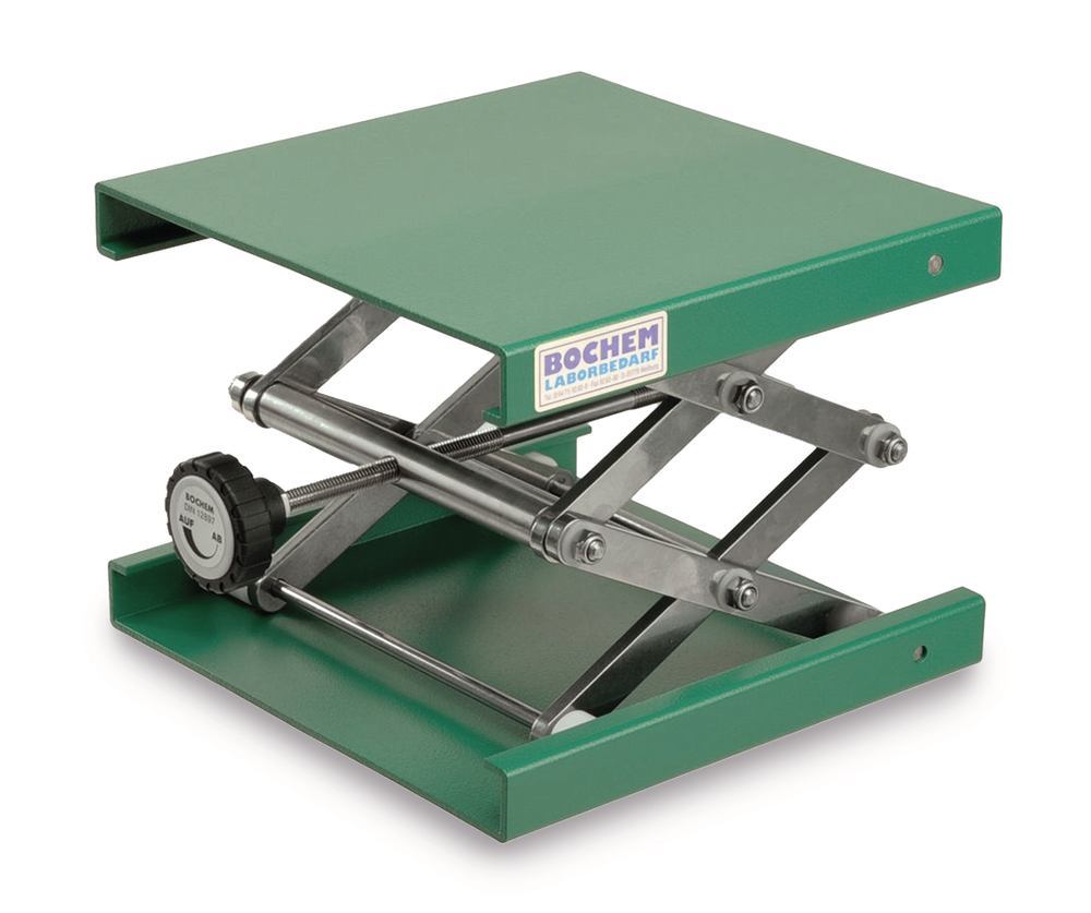 Laboratory jack, powder-coated aluminium, adjustable 60-275 mm, L 200xW 200mm - Luminix Health