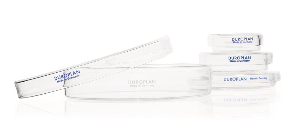 DUROPLAN® petri dishes, borosilicate gl., two pieces, Ø outer 100 mm, H 20 mm - Luminix Health