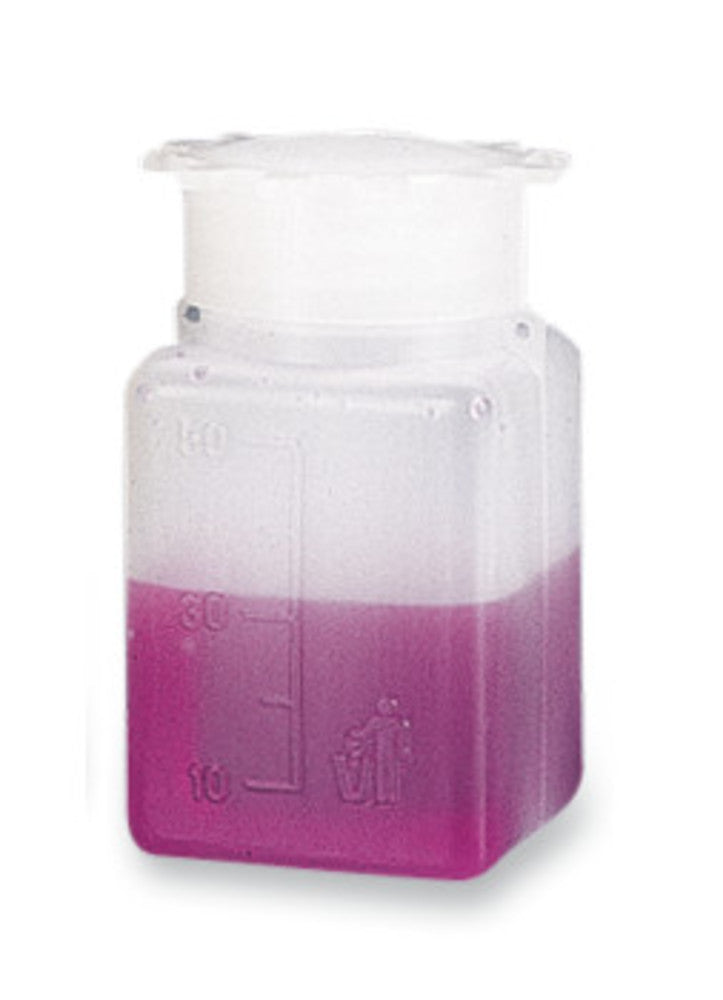 Wide neck-rectangular bottles, HDPE, can be leaded, 50 ml, 10 unit(s) - Luminix Health