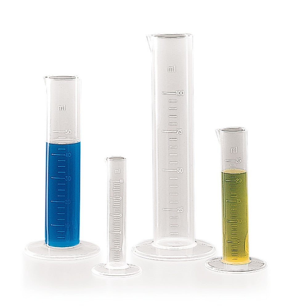 ROTILABO®-short measuring cylinder, PP, subdivision 10.0 ml, 500 ml, 1 unit(s) - Luminix Health