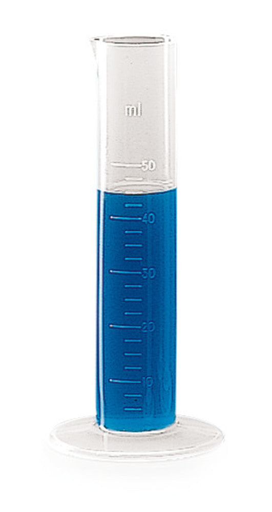 ROTILABO®-short measuring cylinder, PP, subdivision 2.5 ml, 50 ml, 1 unit(s) - Luminix Health