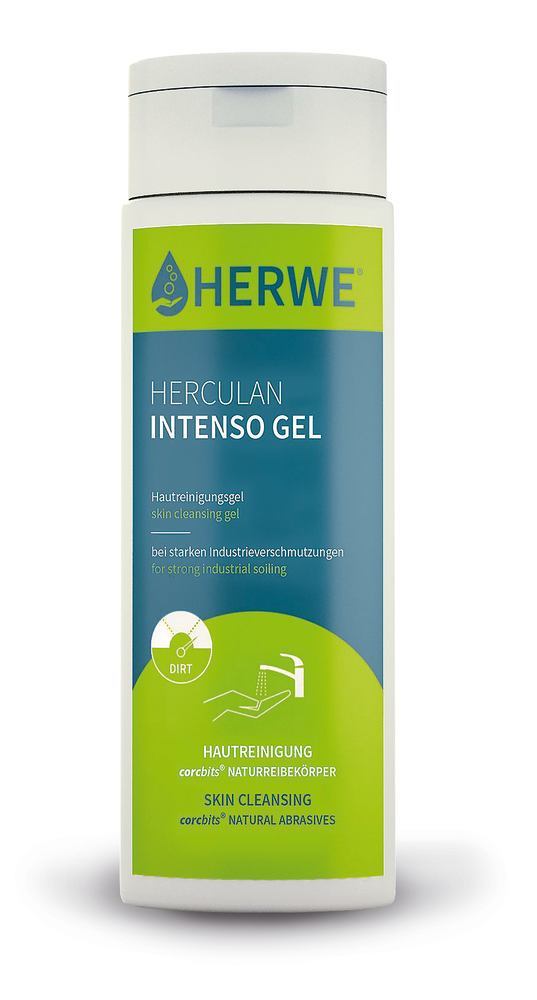 HERCULAN INTENSO GEL skin cleaning gel, with ground cork corcbits®, bottle 250ml - Luminix Health