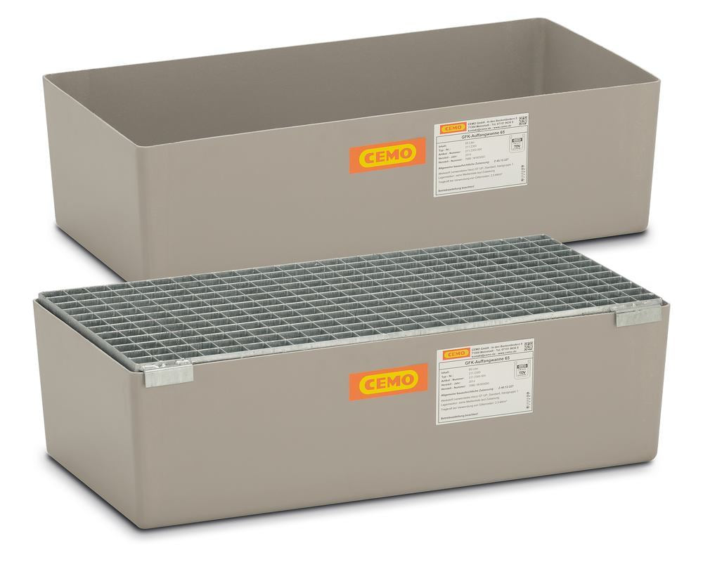GRP sump pallets, 65 l, L 82 x W 41 x H 23 cm, 4 kg, 1 unit(s) - Luminix Health