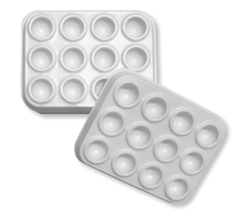 Mixing palettes, PP, L 70 x W 55 mm, 10 unit(s) - Luminix Health