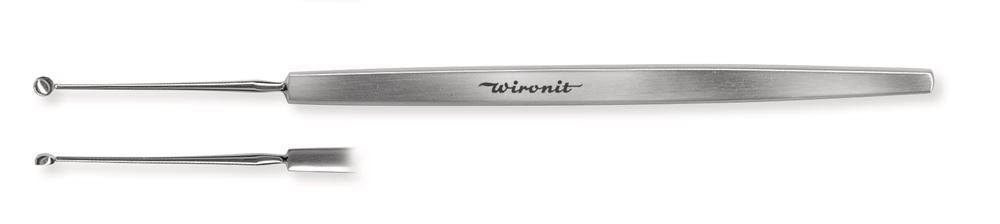 Micro spoon, sharp, stainless steel Wironit, L 130mm, Ø1,8mm, 1 unit(s) - Luminix Health