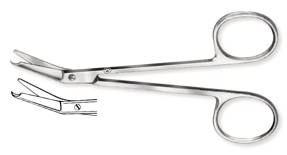 Spencer suture scissors,, angled, L 115 mm, 1 unit(s) - Luminix Health