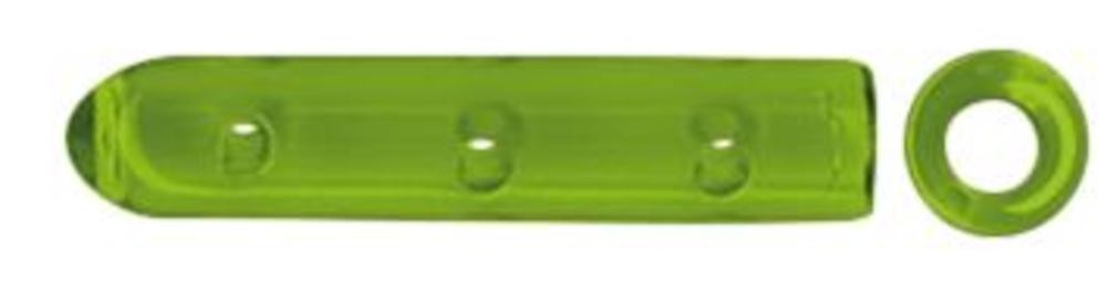 Protective caps made of silicone, green, Ø 2,8 x L 19 mm, 100 unit(s) - Luminix Health