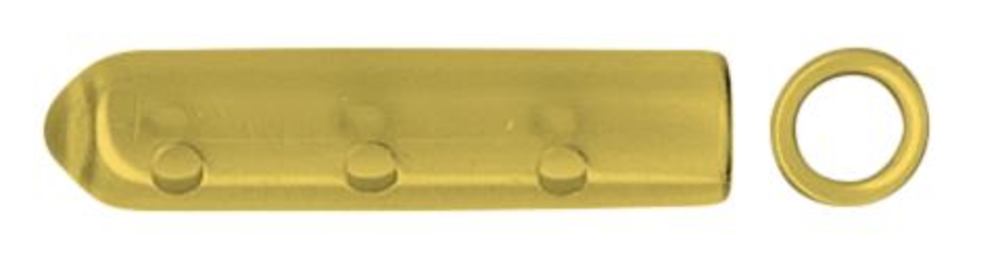 Protective caps made of silicone, yellow, Ø 5,0 x L 25 mm, 100 unit(s) - Luminix Health