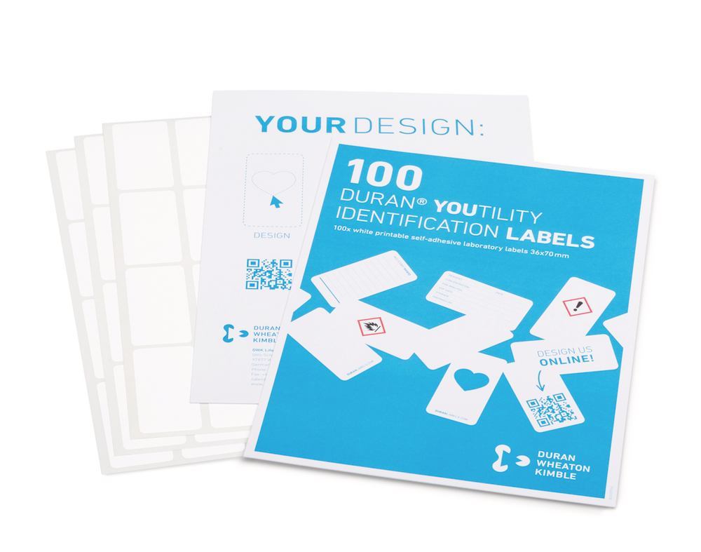 DURAN® YOUTILITY labels, printable, 1 pack(s) - Luminix Health