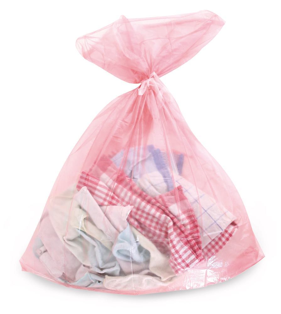 Water-soluble laundry bags, from PVA, red, 100 l, W 710 mm, L 990 mm, 25 unit(s) - Luminix Health
