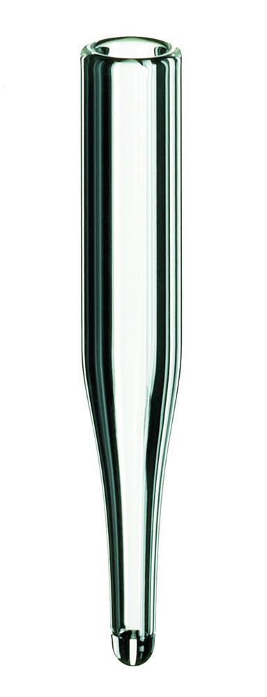 Micro-inserts, borosilic. glass, 0.1 ml, conical 15 mm tip, L 31 x Ø 5 mm, ND8 - Luminix Health