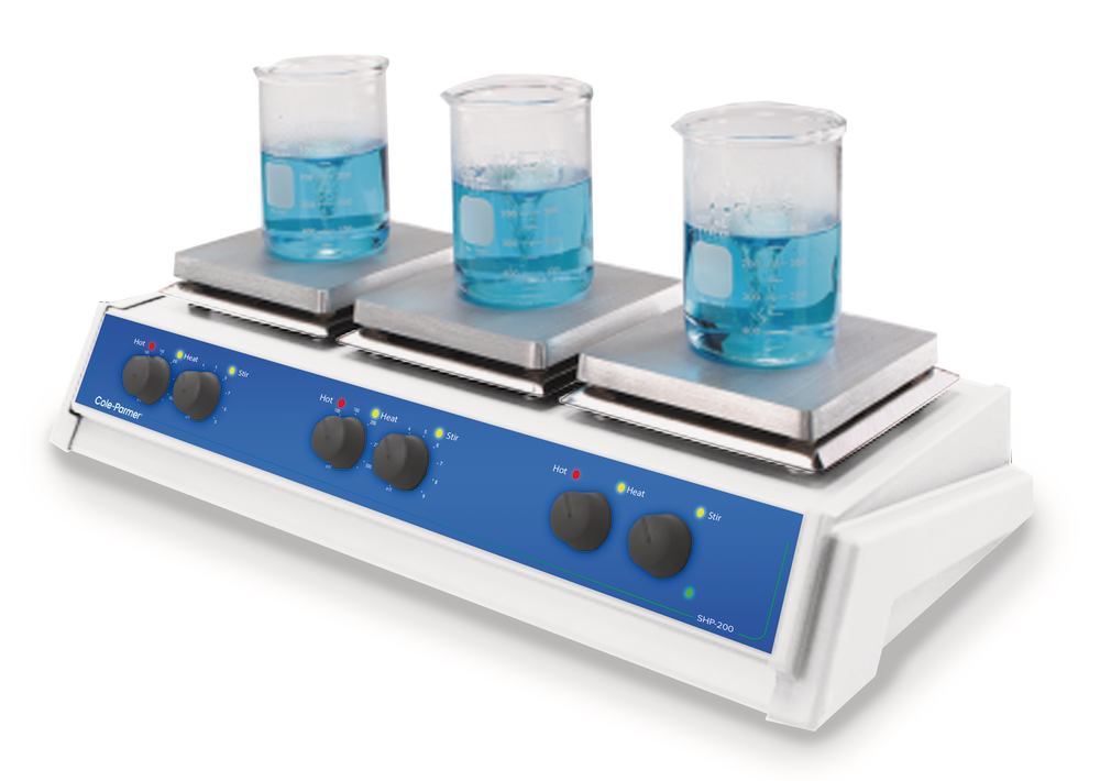 Magnetic stirrer with hotpl. SHP-200-MP, 100-1500/min - Luminix Health