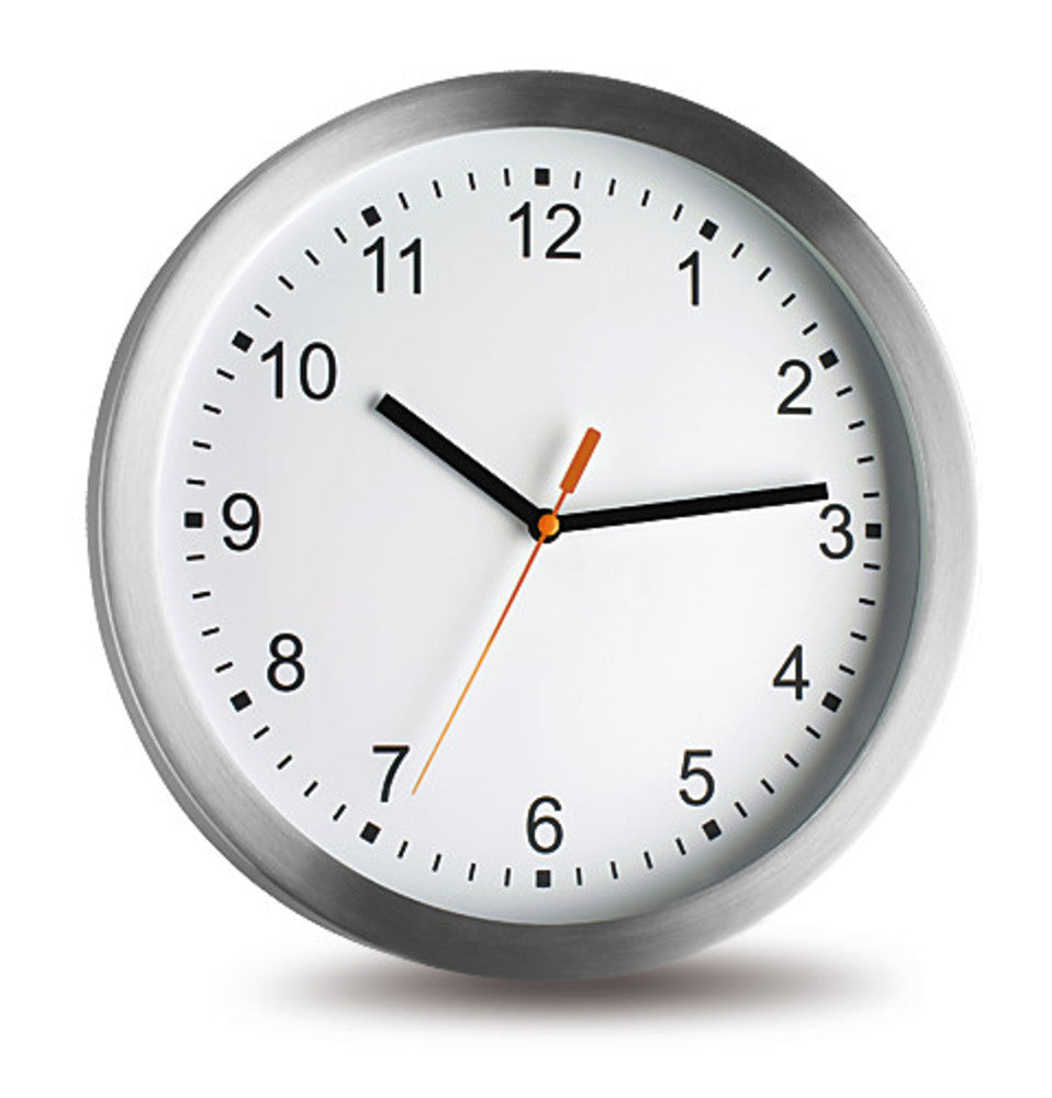 Wall clock, clock face white, Ø 300 mm, D 41 mm, 1 unit(s) - Luminix Health