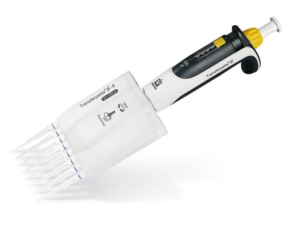 Microlitre pipette Transferpette® S, 8-channel, variable, M8-10, 0,5-10 µl - Luminix Health