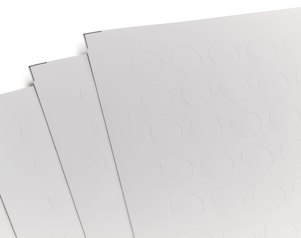 Labels f. laser printers, round, 20 sh., white, 1,5-2,0 ml Ø 11 mm, 20 sheet(s) - Luminix Health