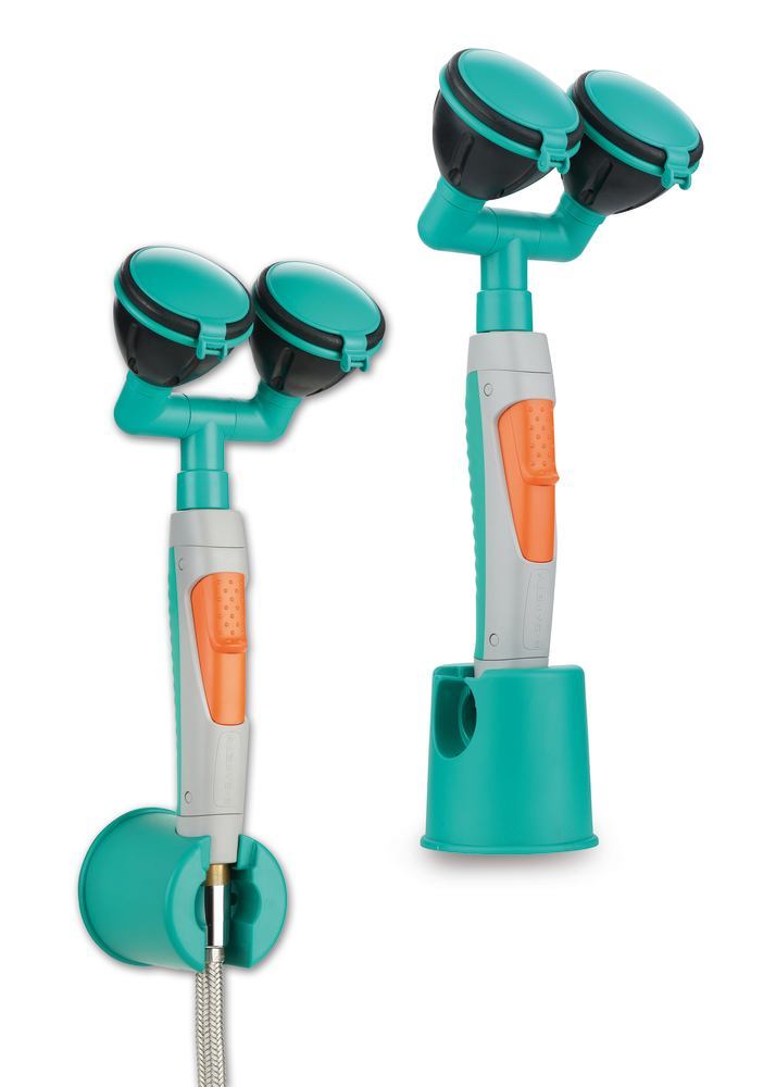 Eye shower model 2, 2 shower heads, inclined at 45°, L 1.5 m, 1 unit(s) - Luminix Health