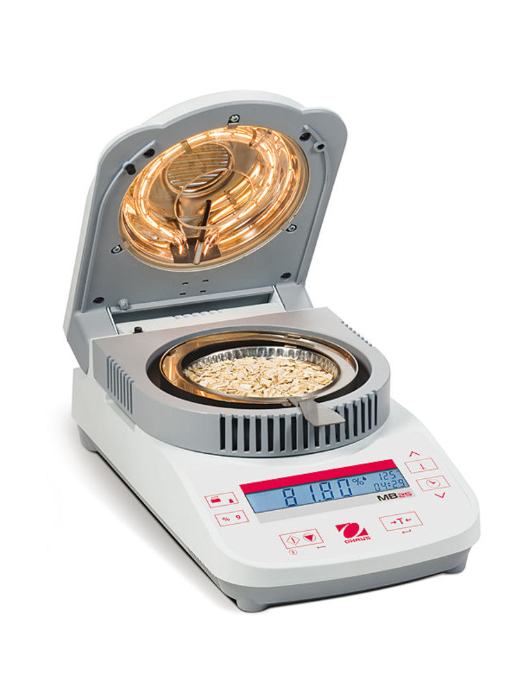 Moisture analysers MB 25, 50 - 160°C, halogen heating system, 165x283x132 mm - Luminix Health