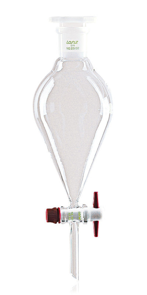 Separating funnel, with PTFE stopcock, DURAN®, conical form, 1000 ml, 1 unit(s) - Luminix Health