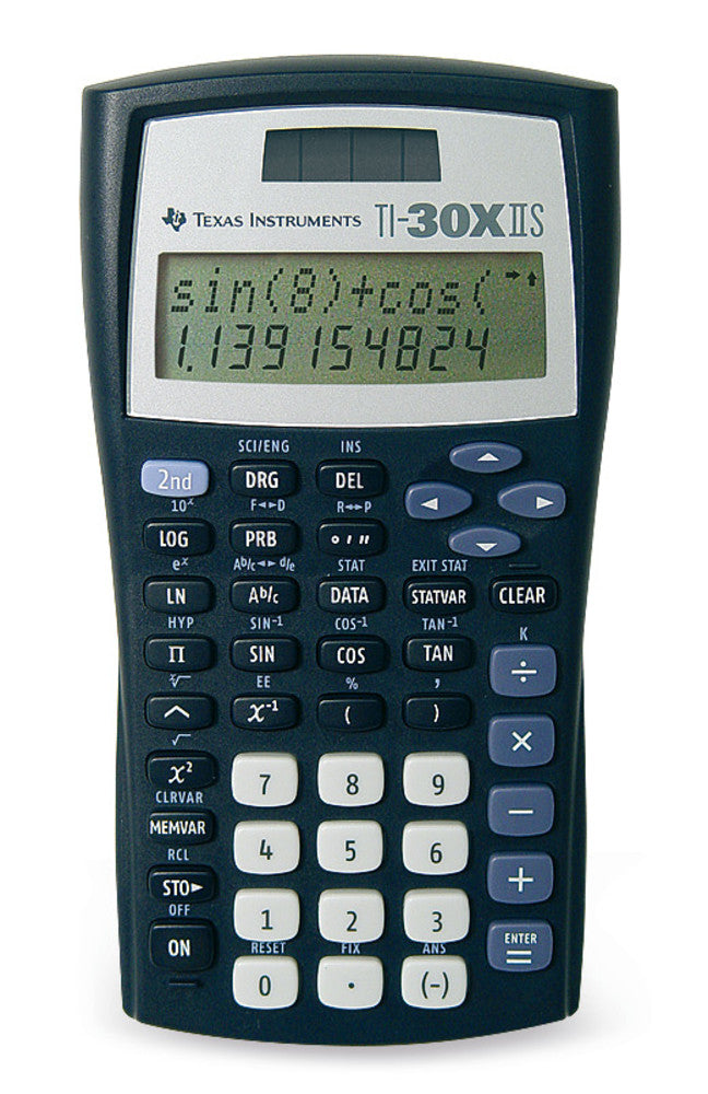 Solar scientific calculator TI-30 X II S, 2-line display, 11-digit, 1 unit(s) - Luminix Health