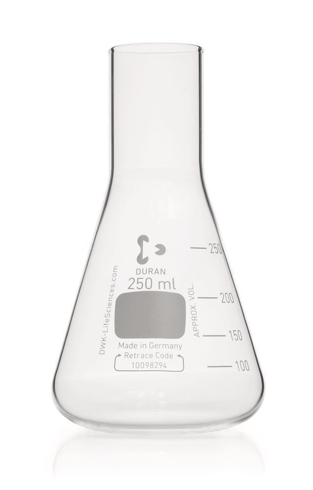 Culture flask in Erlenmeyer shape, 250 ml - Luminix Health