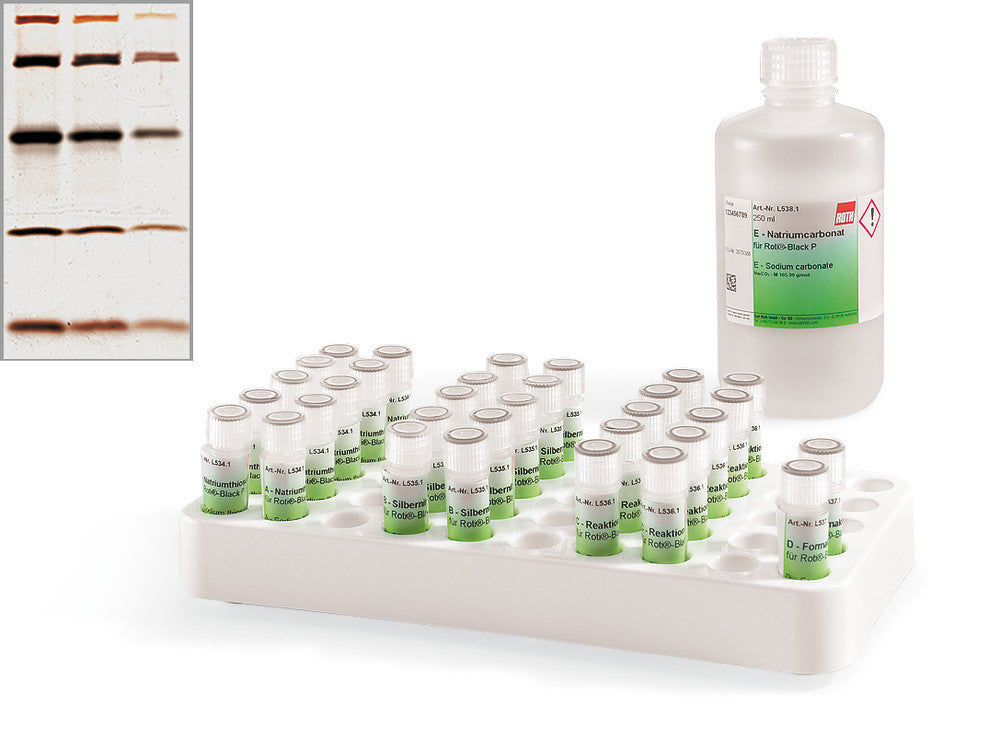ROTI®Black P, for 40 mini or 10 maxi gels, for electrophoresis, cardboard - Luminix Health