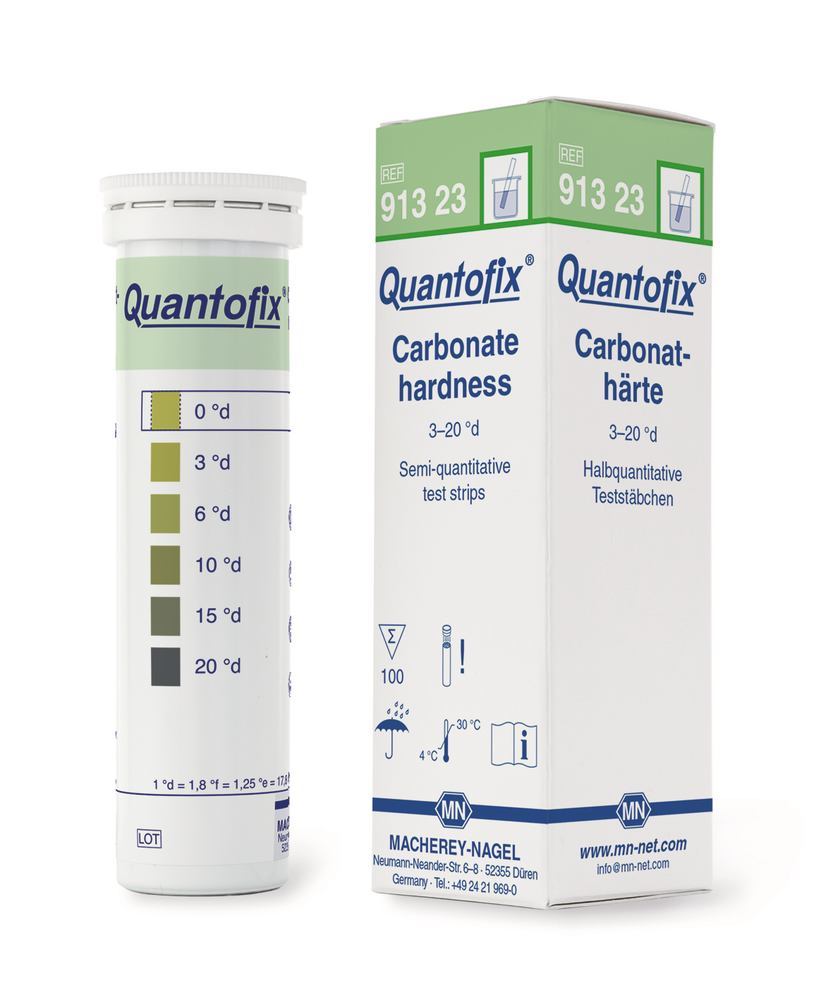 Quantofix® test strips, carbonate hardness, L 95 x W 6 mm, 100 unit(s) - Luminix Health