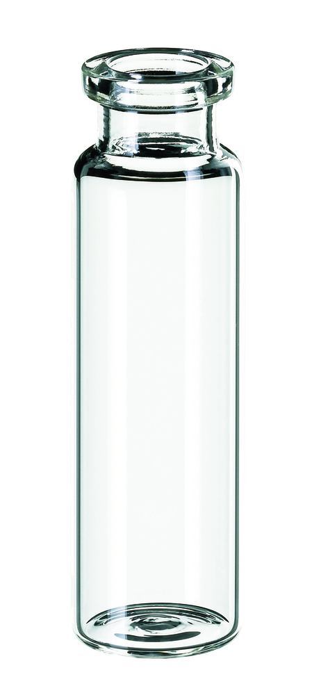 Rotilabo® rolled edge vials, long neck, ND20, flat bottom, 20ml, Ø 22.5xH75.5mm - Luminix Health