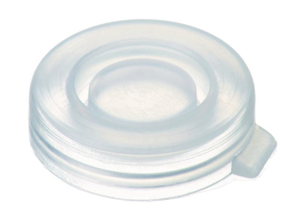 Snap-on lids for ND18, PE, transparent, closed, 100 unit(s) - Luminix Health