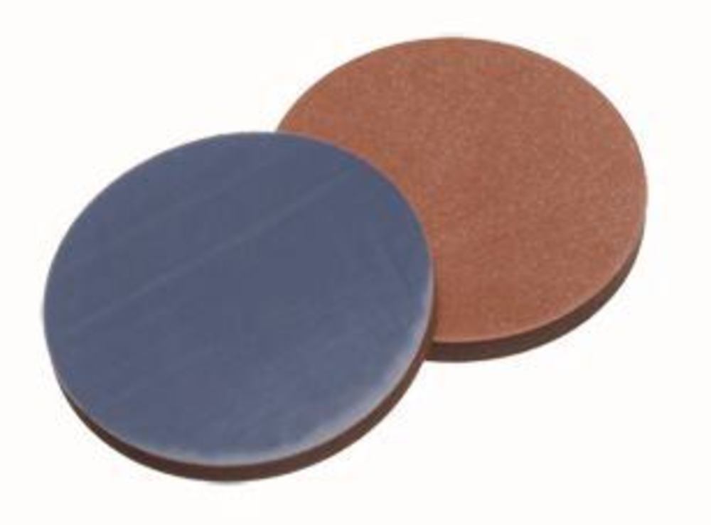 Septa Ø 22 mm, ND24, 1.6 mm, 55°, Butyl red/PTFE grey, 1000 unit(s) - Luminix Health