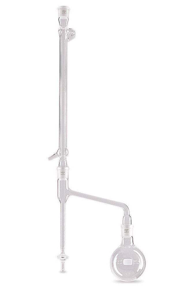 Water analysis meter tube, DURAN®, Dean Stark, zero point above stopcock - Luminix Health