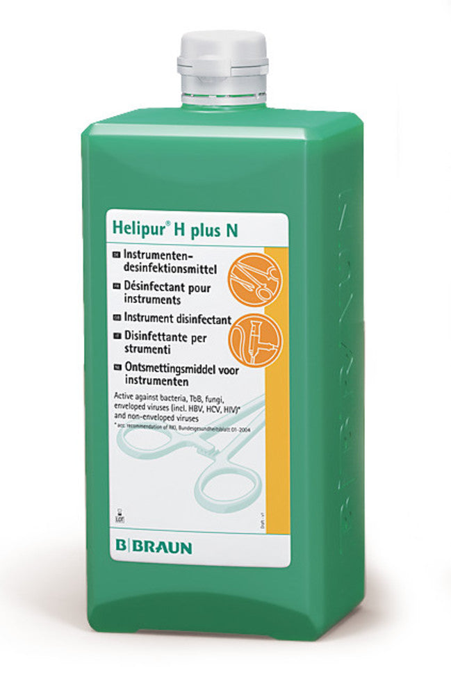 Helipur® H plus N, formaldehyde-free, disinfectant, alcohol-aldehyde base, 1 l - Luminix Health