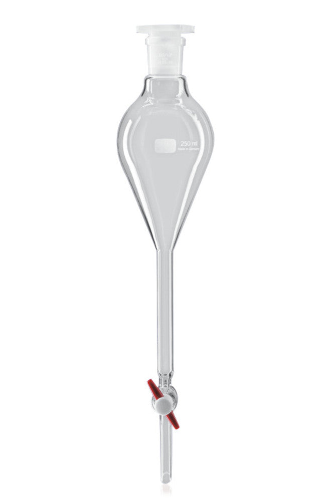 Separat. funnels acc. to Gilson, DURAN®, PFTE-plug 12.5, joint 19/26, 100 ml - Luminix Health
