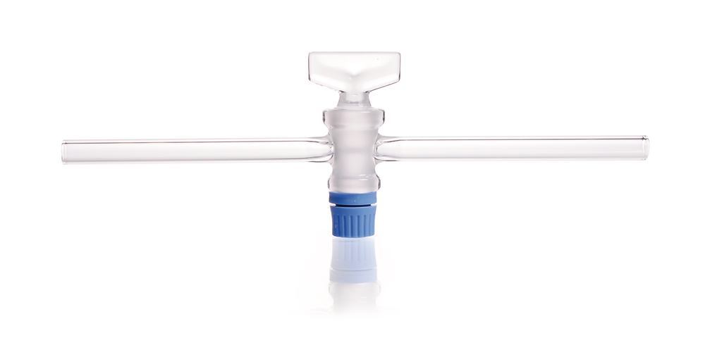 Single way stopcock, SBW-glass cock plug, DURAN®, joint 18.8, pipe-Ø13mm - Luminix Health