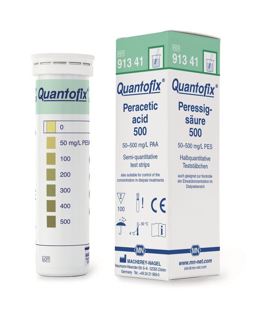 Quantofix® test strips, per acetic acid, L 95 x W 6mm, 100 unit(s) - Luminix Health