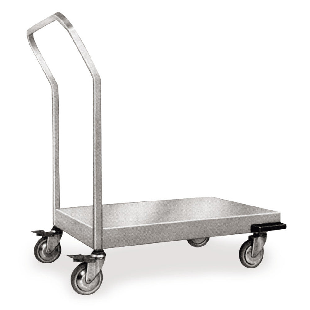 Rotilabo®-flat-bed trolley, stainless steel, platform size 545x545mm, 1 unit(s) - Luminix Health