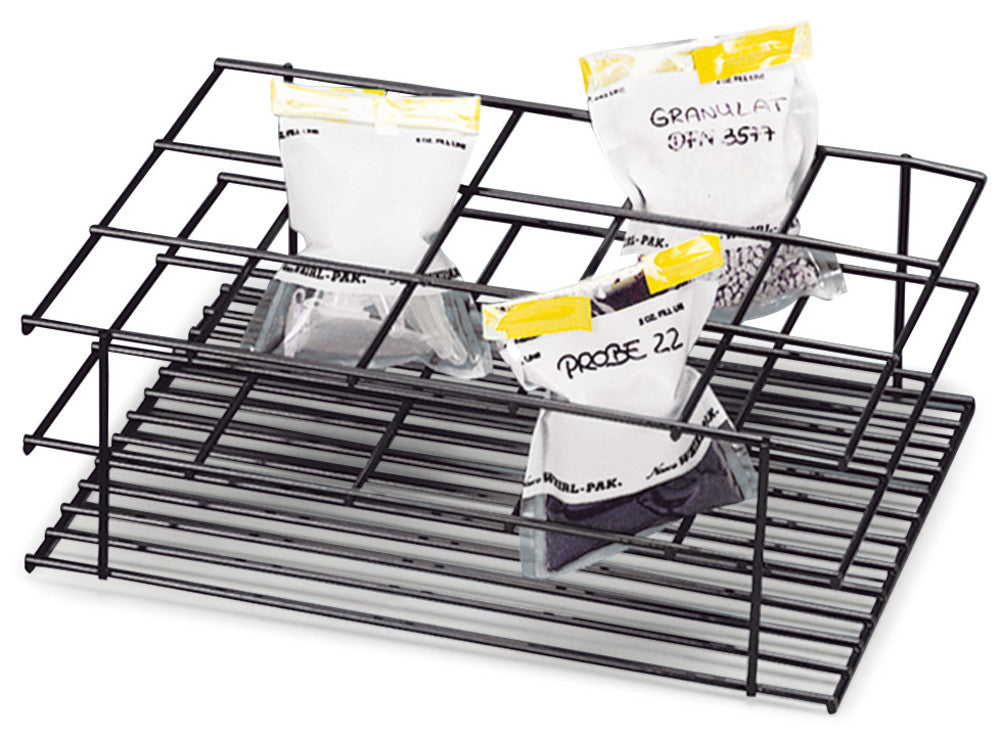 Portable rack, for Whirl-Paks®, metal, 230x165x76 mm, 15 compartments, 1 unit(s) - Luminix Health