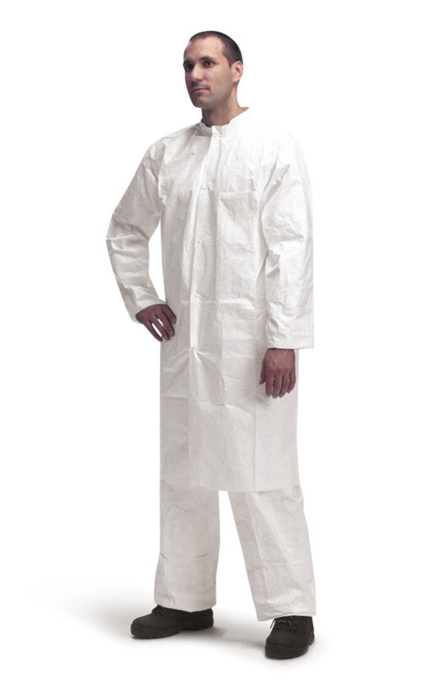 TYVEK® 500 lab coat, size M, With zip, without pockets, 50 unit(s) - Luminix Health