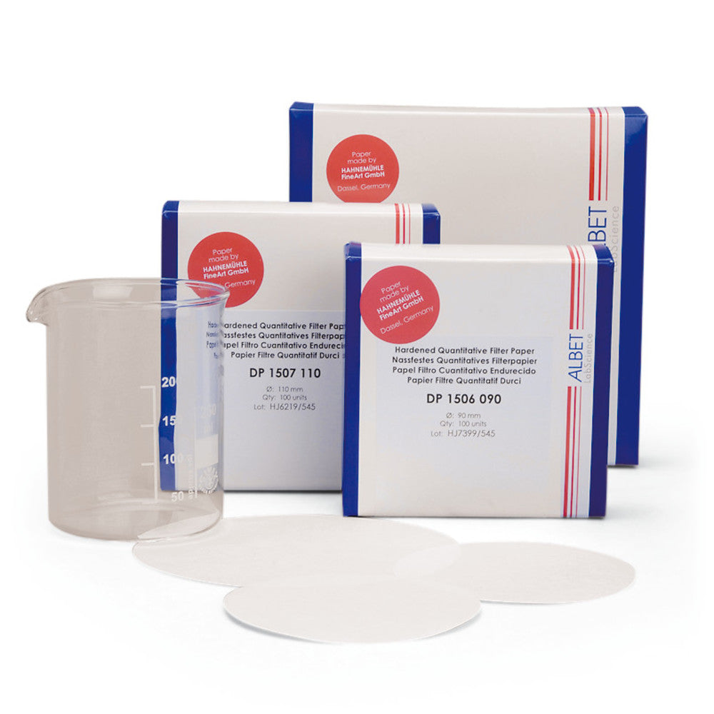 Hard filter paper, Ø 90 mm, type 1506, medium fast filtering, 100 unit(s) - Luminix Health