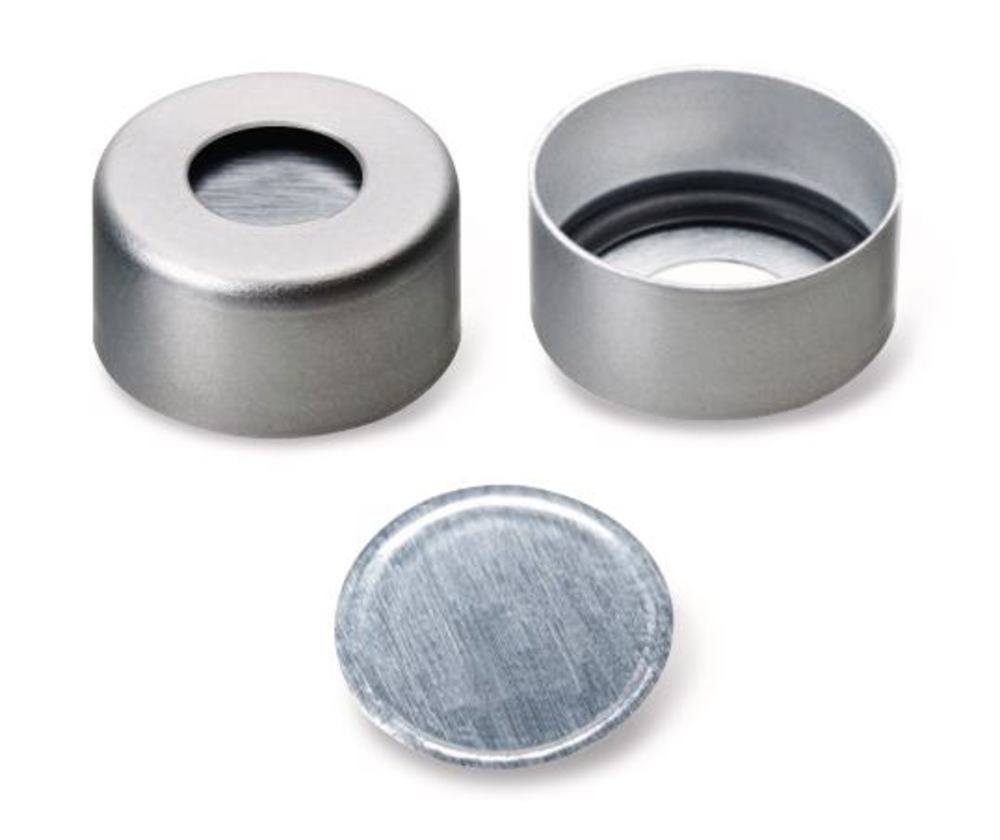 Flange caps TPF with bore hole, Al, ND11, 100 unit(s) - Luminix Health