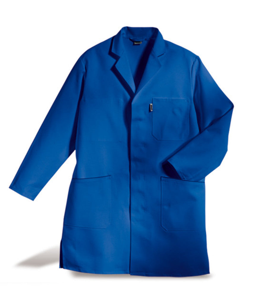 Men's work coat, cornflow. blue, s.60/62, 65% polyester, 35% cotton - Luminix Health