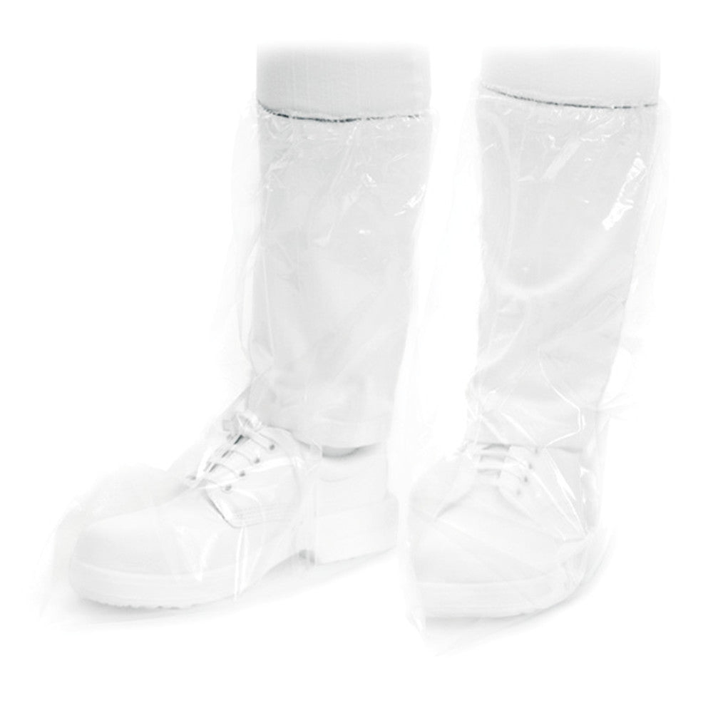 Disposable PE overboots, One size fits all, L 38 x H 47 cm, 100 unit(s) - Luminix Health